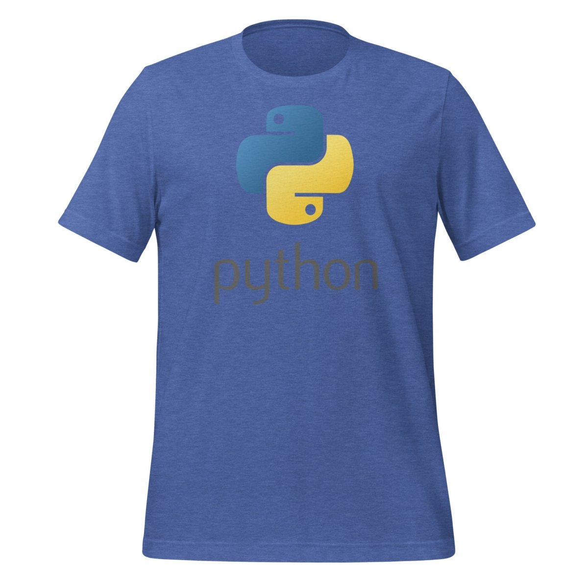 Python Stacked Logo T - Shirt (unisex) - Heather True Royal - AI Store