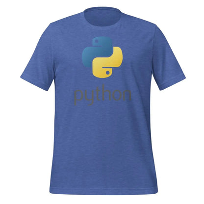 Python Stacked Logo T-Shirt (unisex) - Heather True Royal / M