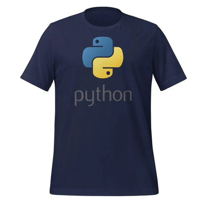 Python Stacked Logo T-Shirt (unisex) - Navy / M