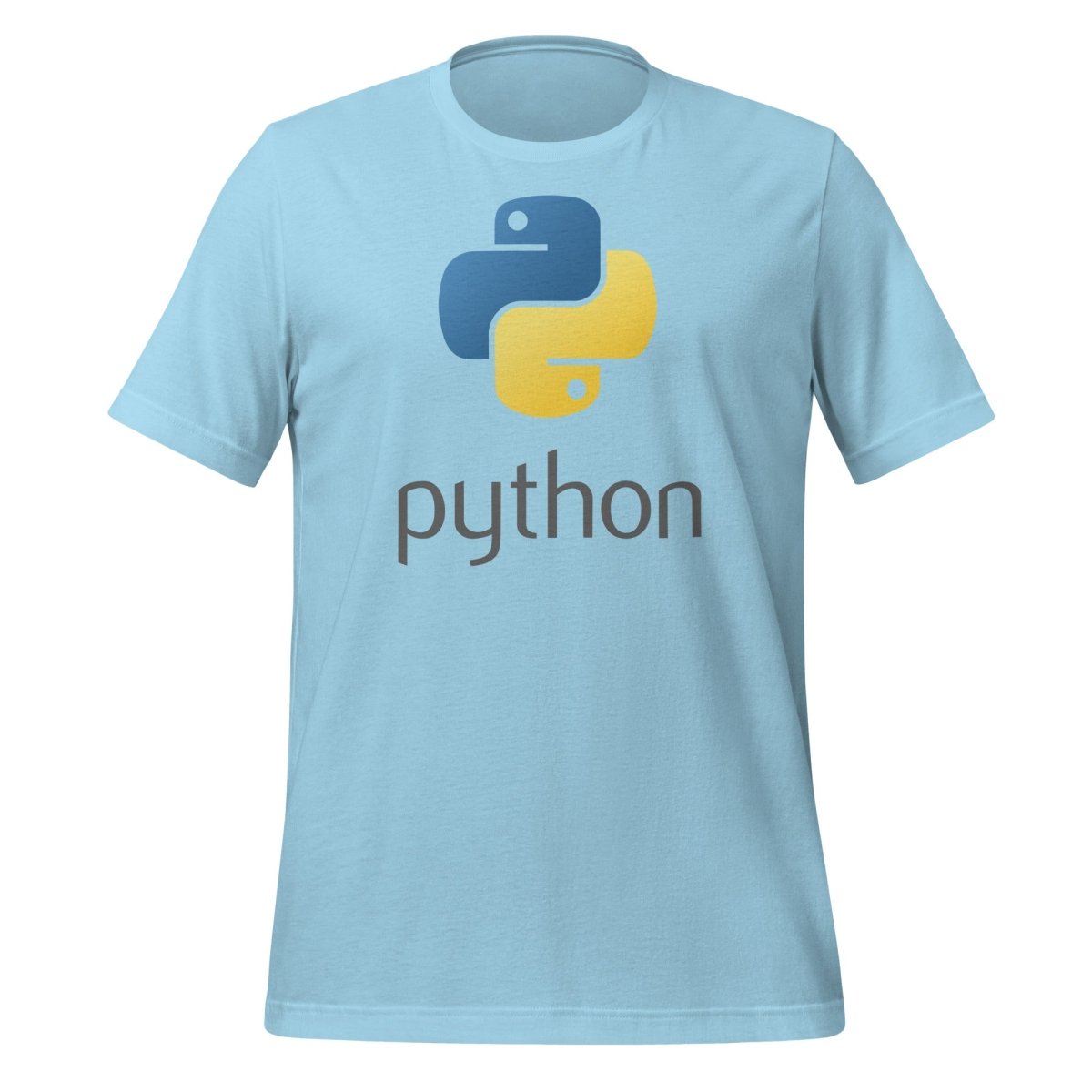 Python Stacked Logo T - Shirt (unisex) - Ocean Blue - AI Store