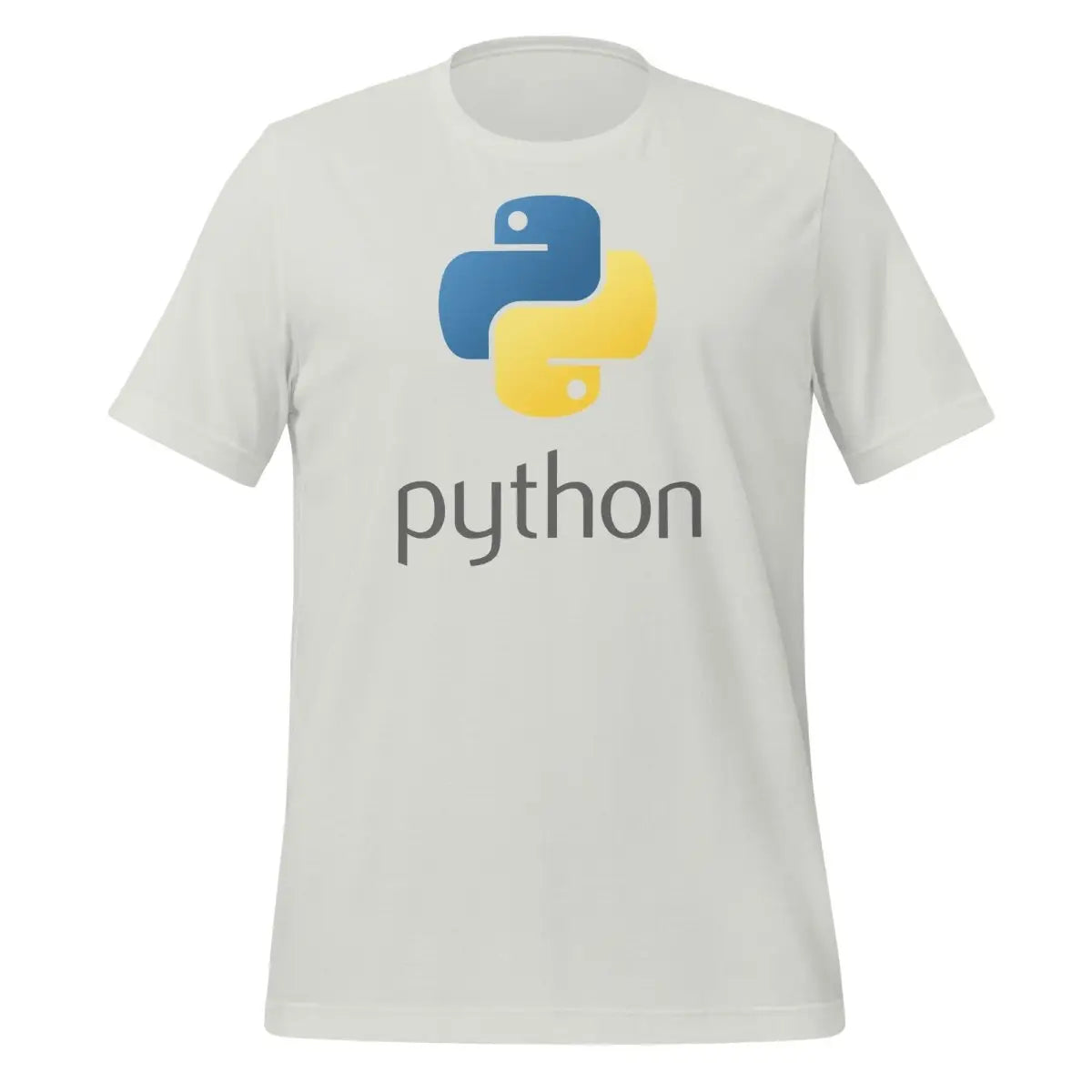 Python Stacked Logo T-Shirt (unisex) - Silver / M