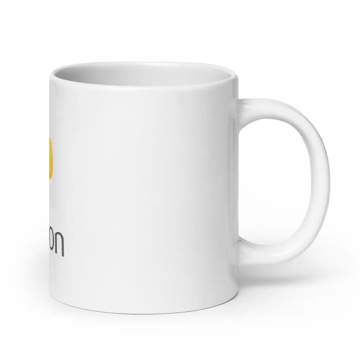 Python Stacked Logo White Glossy Mug