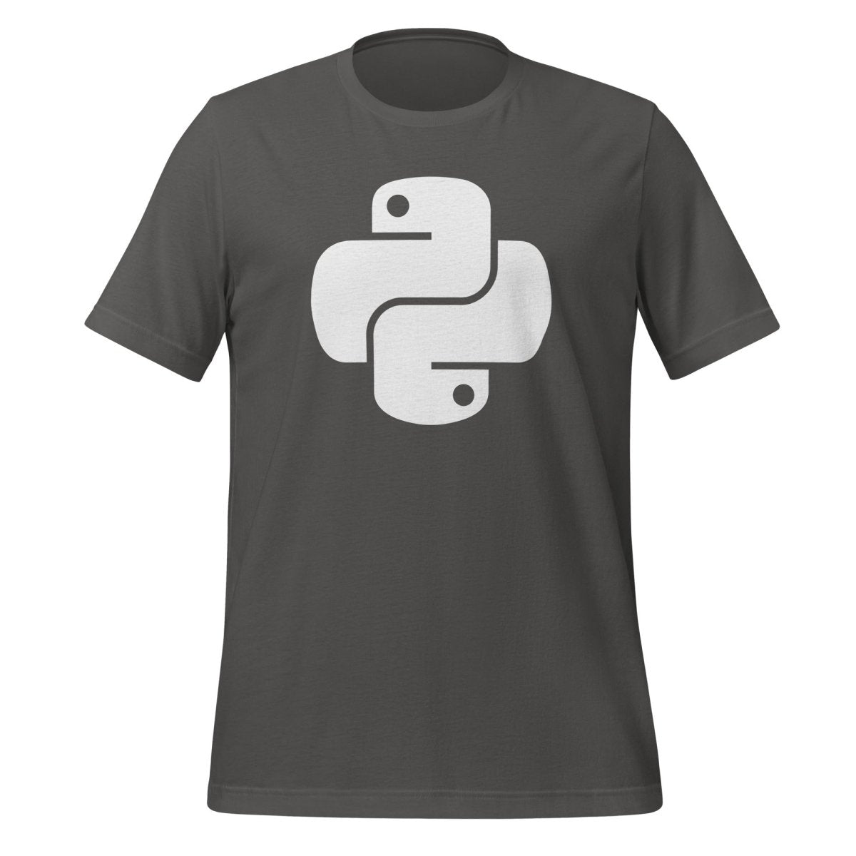 Python White Icon T-Shirt (unisex) - Asphalt - AI Store