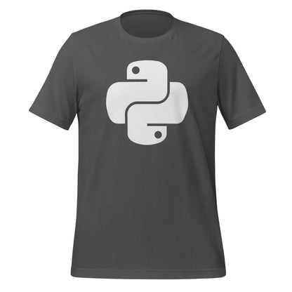 Python White Icon T-Shirt (unisex) - Asphalt / M