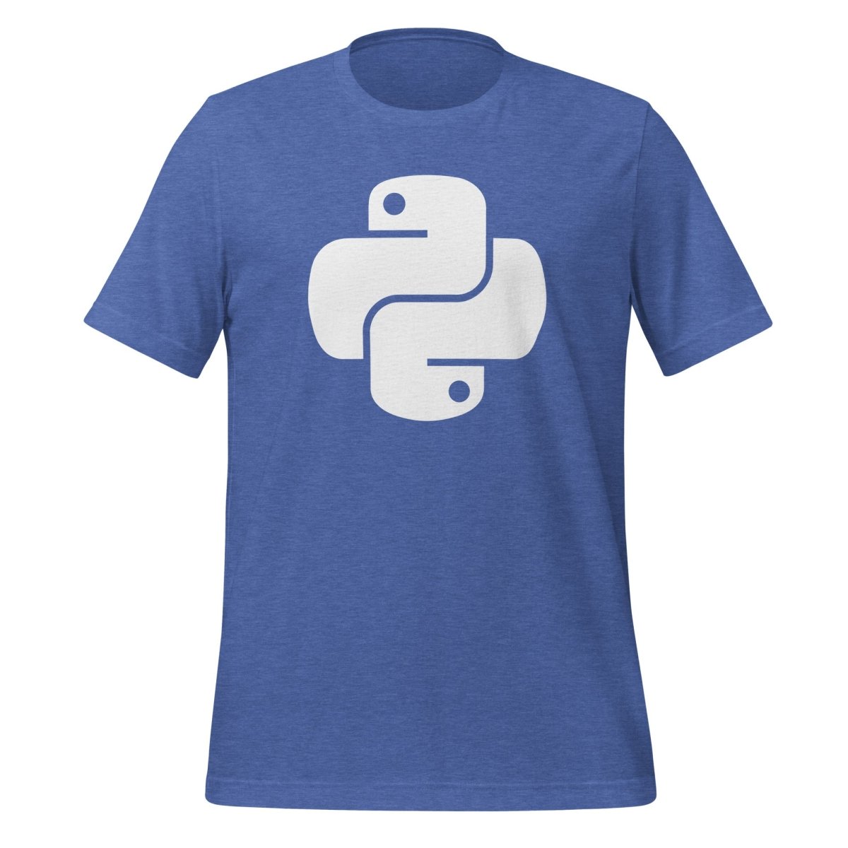 Python White Icon T-Shirt (unisex) - Heather True Royal - AI Store