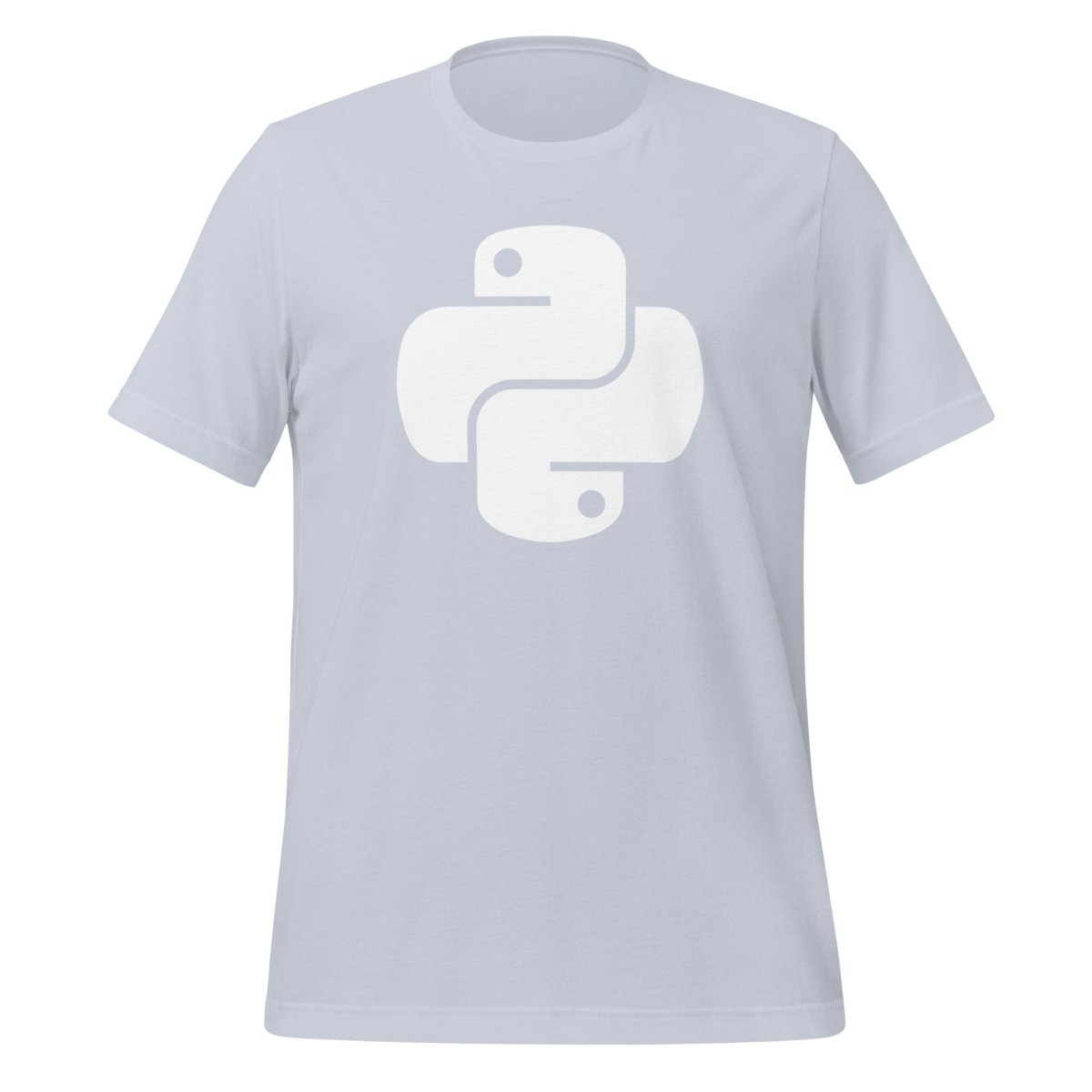 Python White Icon T-Shirt (unisex) - Light Blue - AI Store