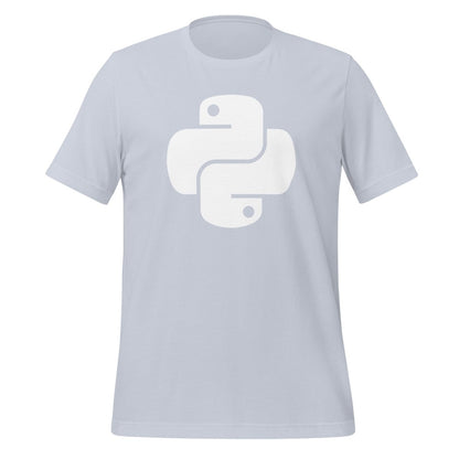 Python White Icon T-Shirt (unisex) - Light Blue - AI Store