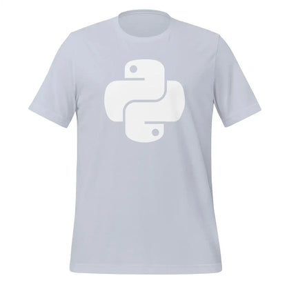 Python White Icon T-Shirt (unisex) - Light Blue / M