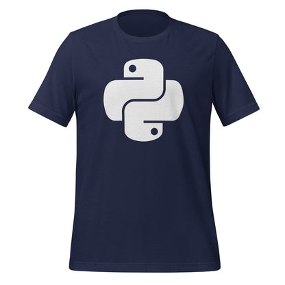 Python White Icon T-Shirt (unisex) - Navy - AI Store