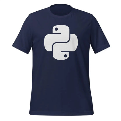 Python White Icon T-Shirt (unisex) - Navy / M