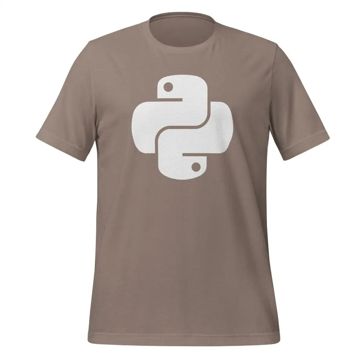 Python White Icon T-Shirt (unisex) - Pebble / M