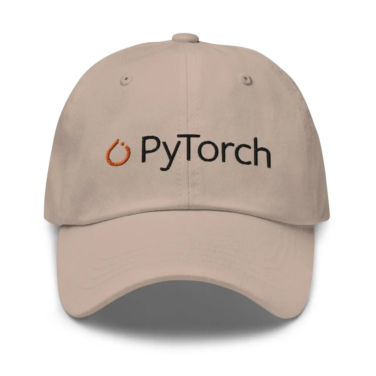 PyTorch Black Logo Cap - Stone