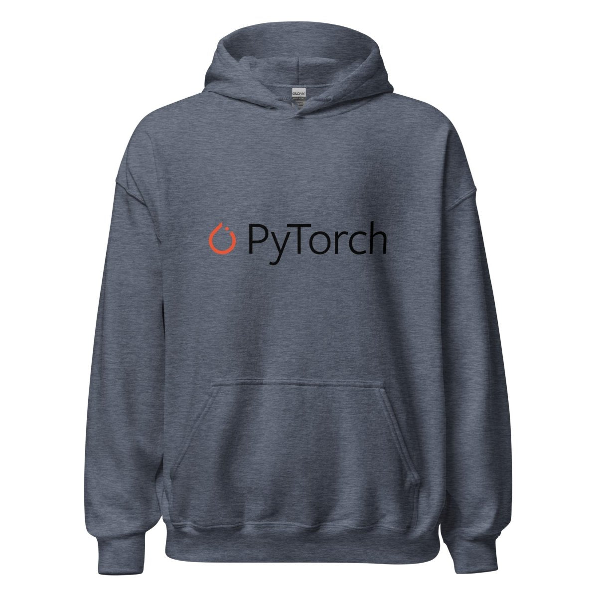 PyTorch Black Logo Hoodie (unisex) - Heather Sport Dark Navy - AI Store