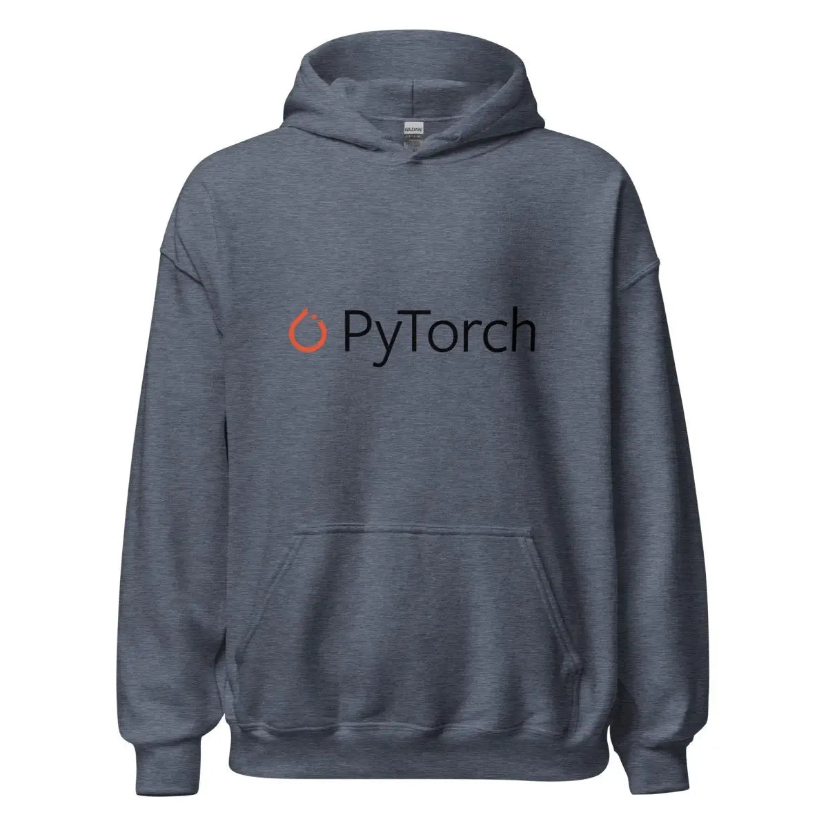 PyTorch Black Logo Hoodie (unisex) - Heather Sport Dark Navy / M