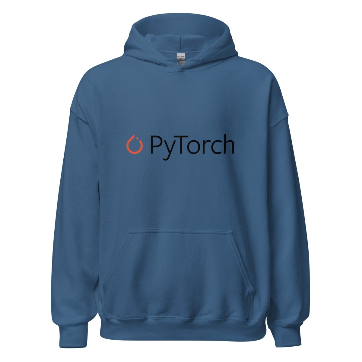 PyTorch Black Logo Hoodie (unisex) - Indigo Blue - AI Store