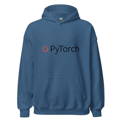 PyTorch Black Logo Hoodie (unisex) - Indigo Blue / M