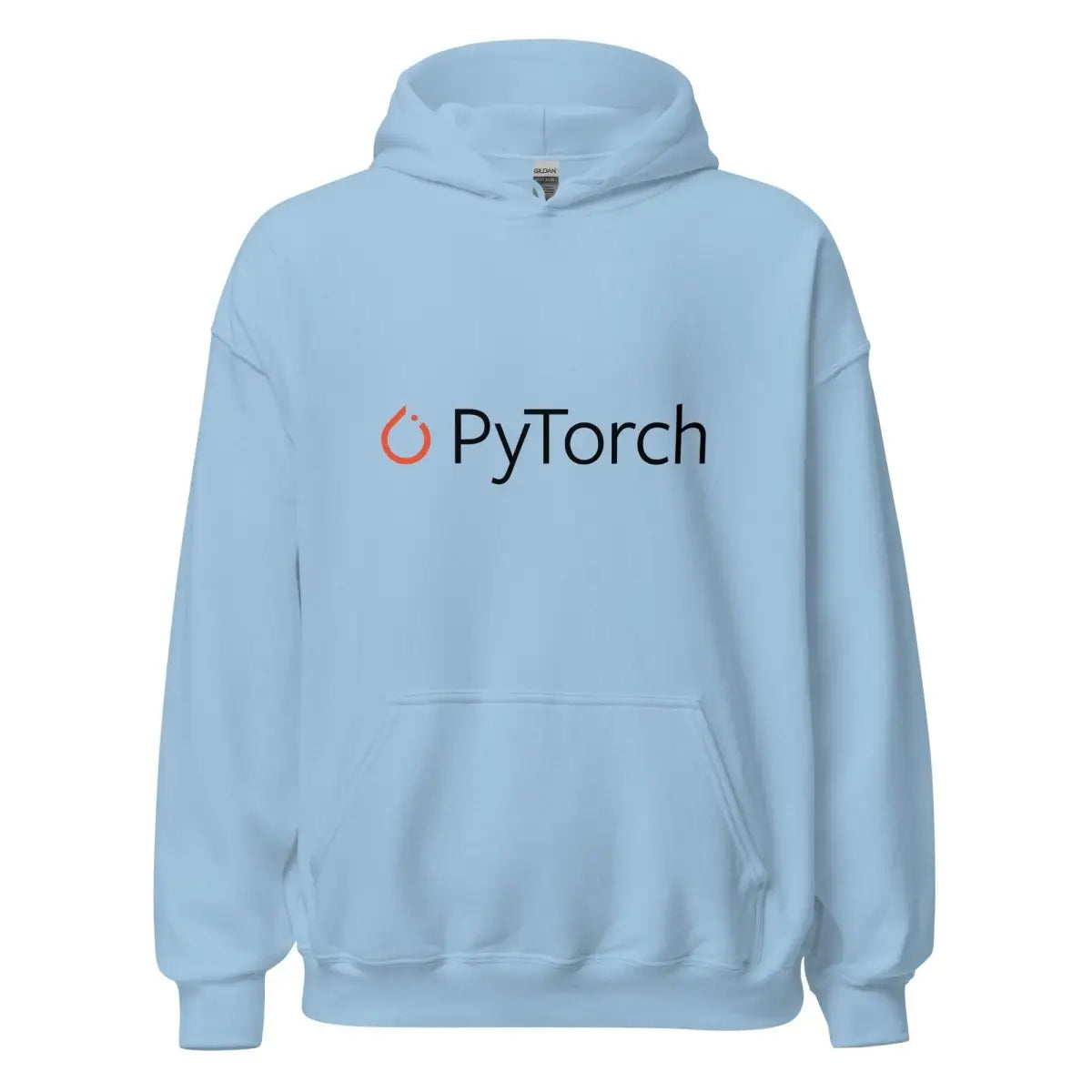 PyTorch Black Logo Hoodie (unisex) - Light Blue / M