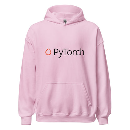 PyTorch Black Logo Hoodie (unisex) - Light Pink - AI Store