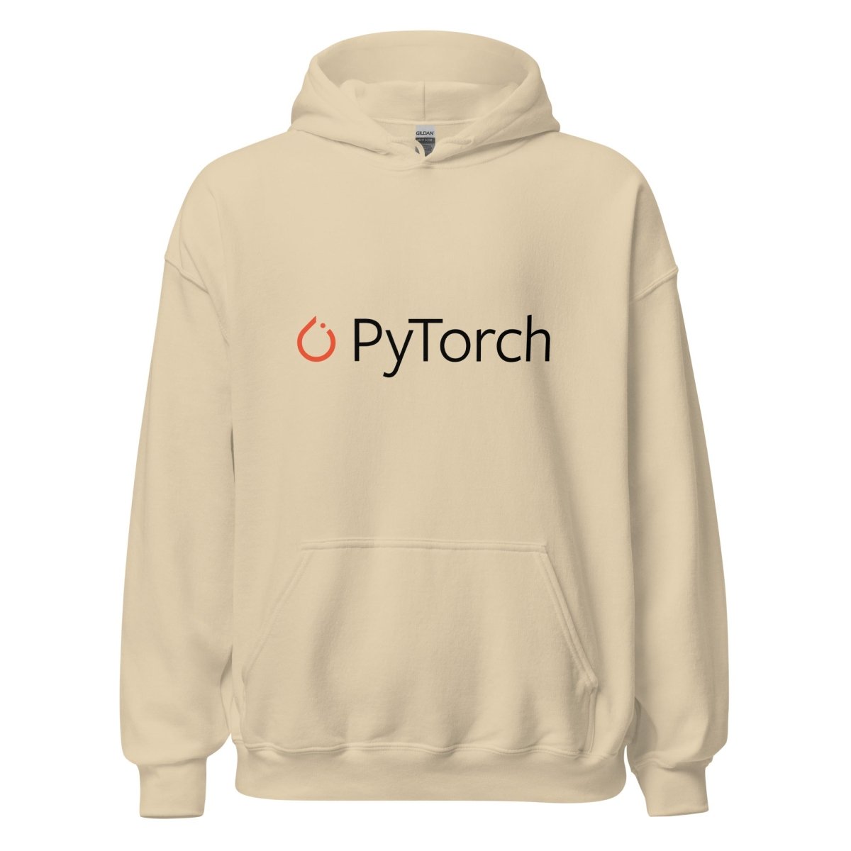 PyTorch Black Logo Hoodie (unisex) - Sand - AI Store