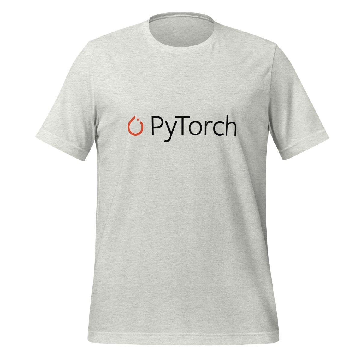 PyTorch Black Logo T - Shirt (unisex) - Ash - AI Store