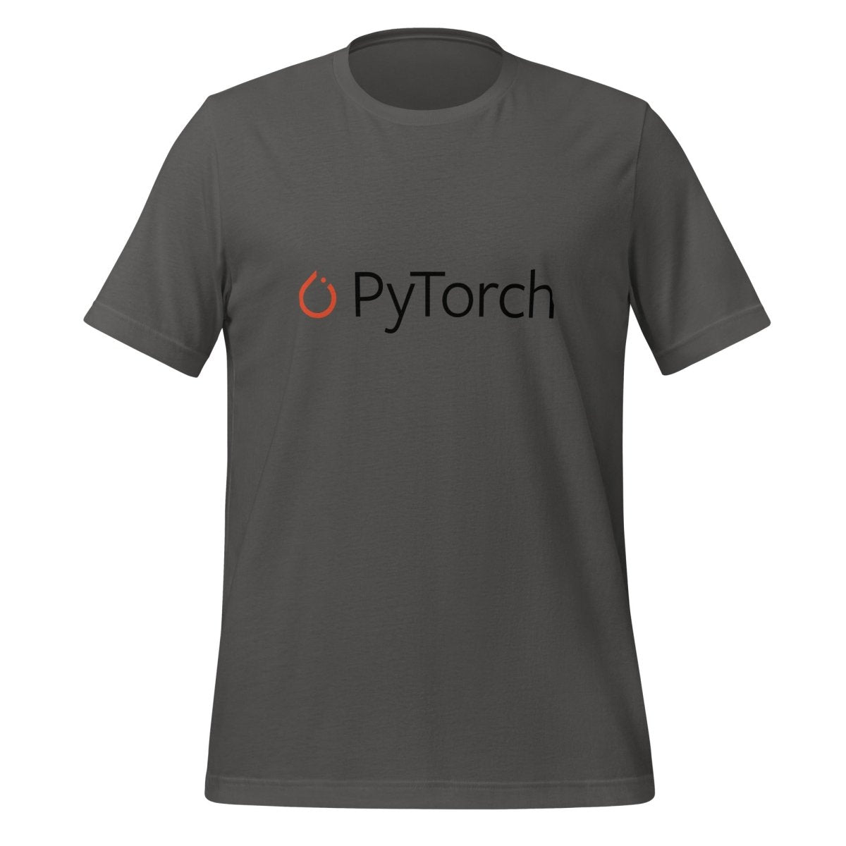 PyTorch Black Logo T - Shirt (unisex) - Asphalt - AI Store