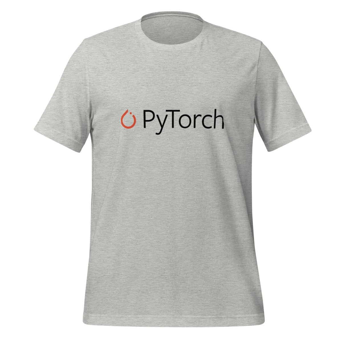 PyTorch Black Logo T - Shirt (unisex) - Athletic Heather - AI Store