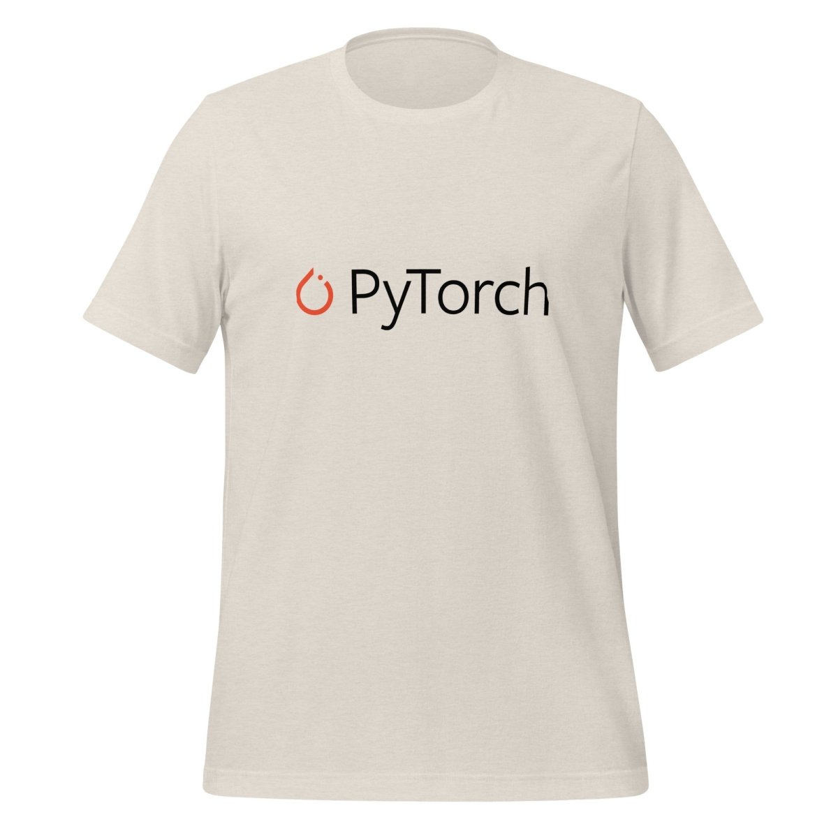 PyTorch Black Logo T - Shirt (unisex) - Heather Dust - AI Store
