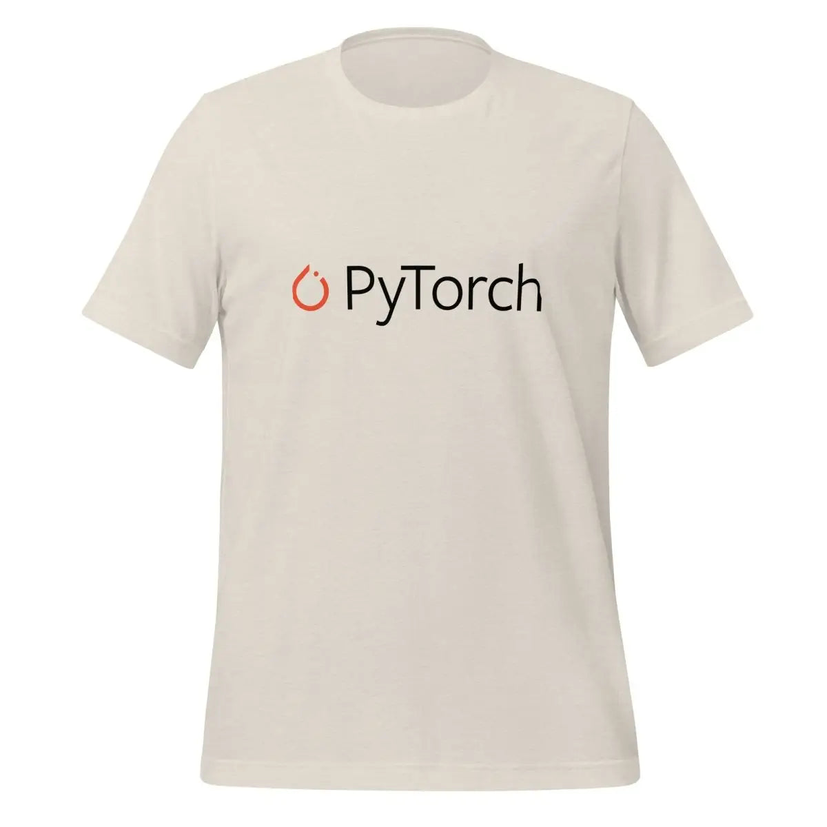 PyTorch Black Logo T-Shirt (unisex) - Heather Dust / M