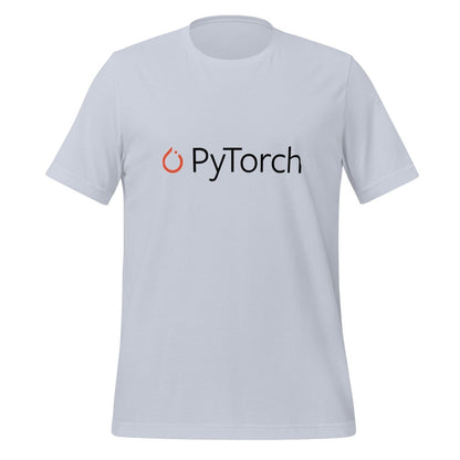 PyTorch Black Logo T - Shirt (unisex) - Light Blue - AI Store