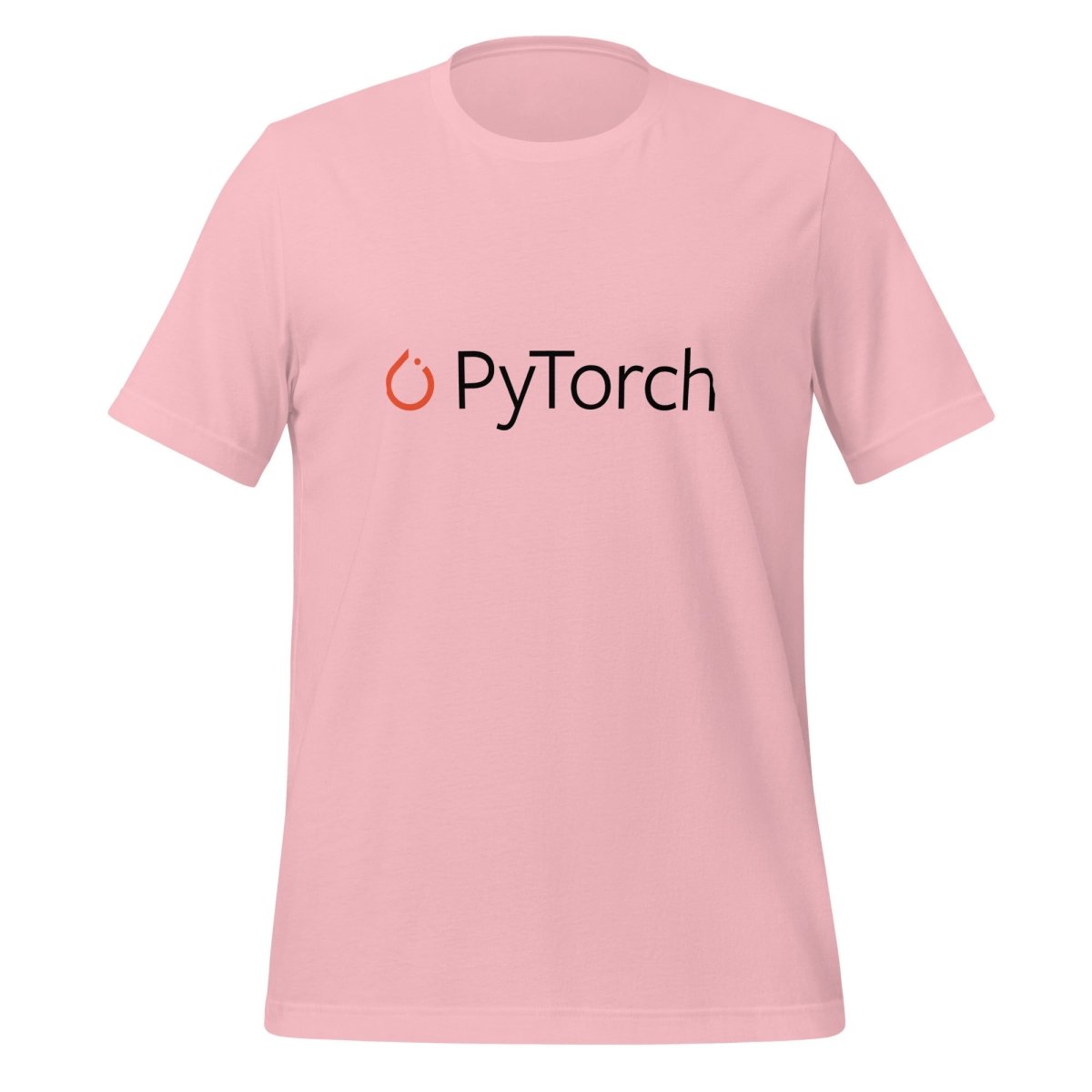PyTorch Black Logo T - Shirt (unisex) - Pink - AI Store