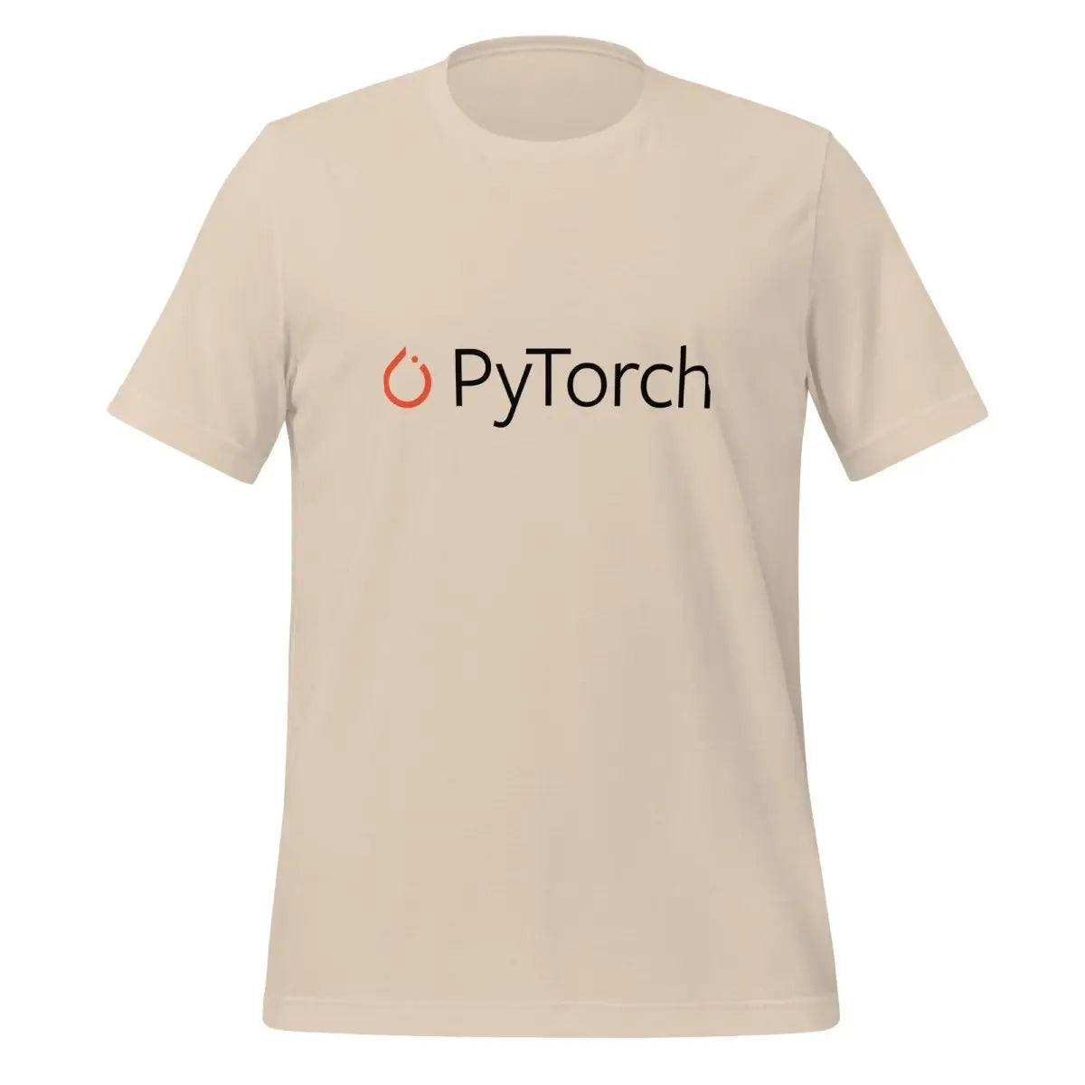 PyTorch Black Logo T-Shirt (unisex) - Soft Cream / M