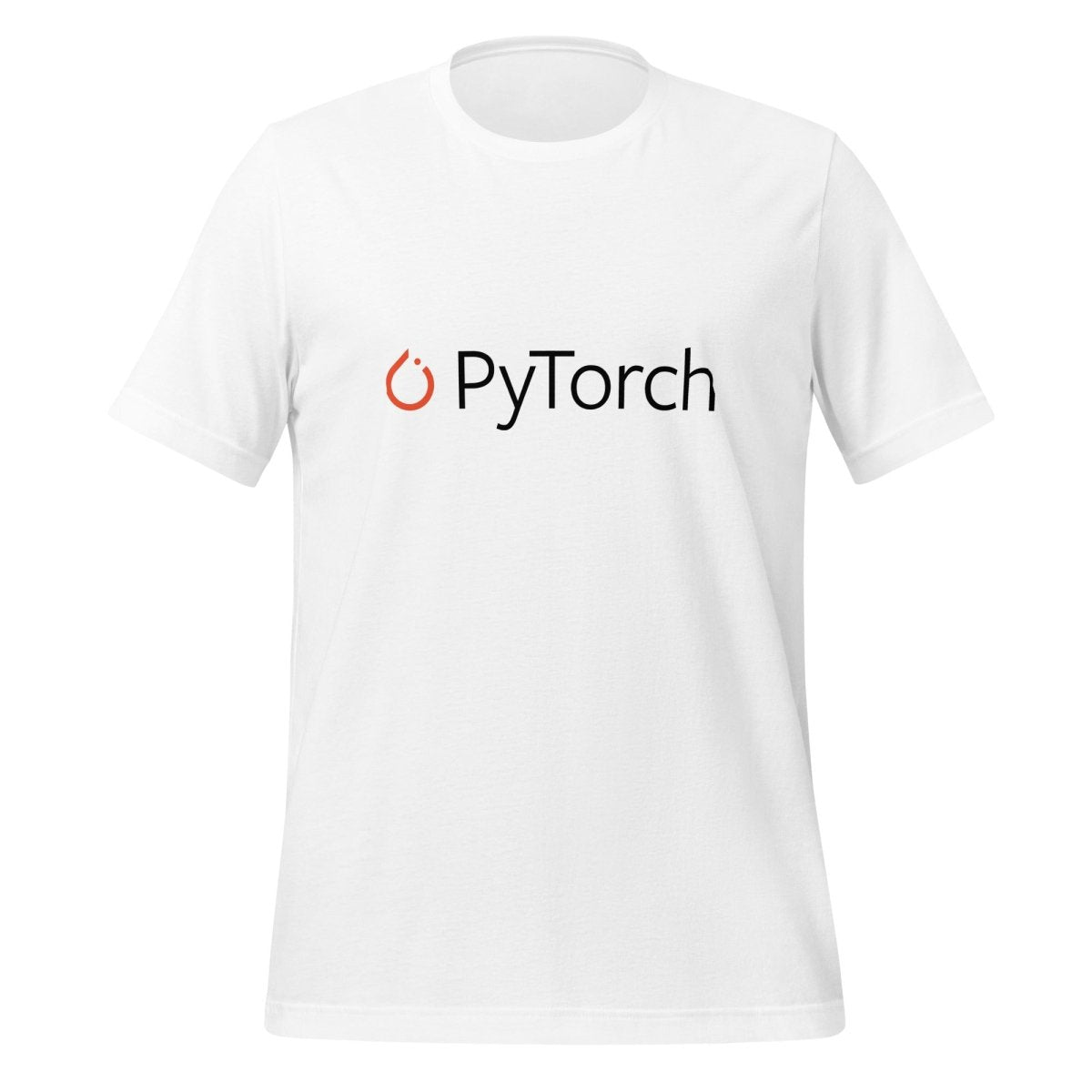 PyTorch Black Logo T - Shirt (unisex) - White - AI Store