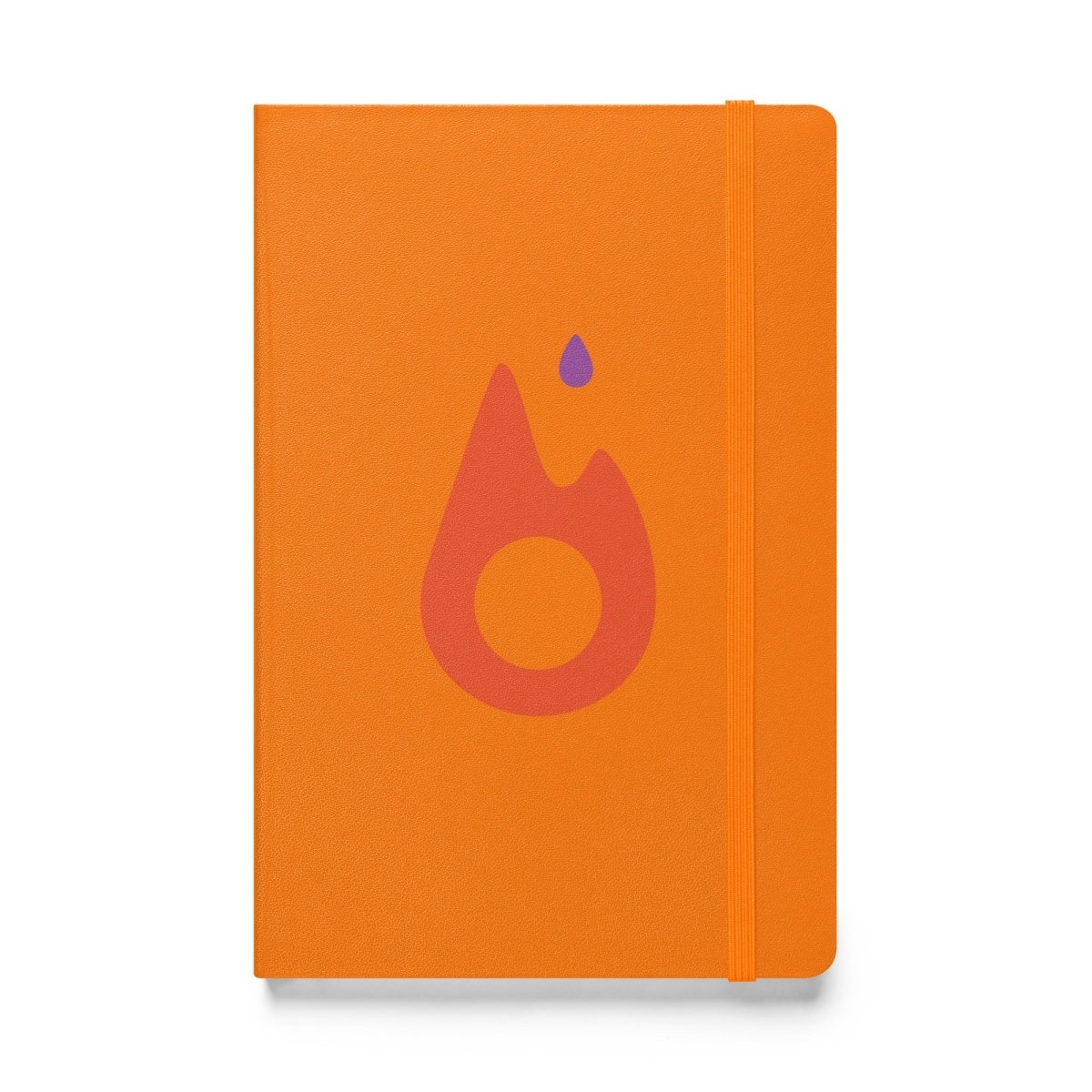 PyTorch Classic Icon Hardcover Bound Notebook - Orange - AI Store