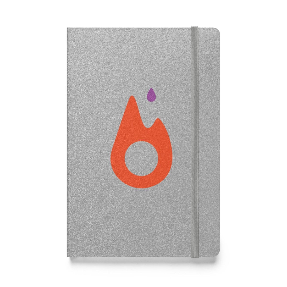 PyTorch Classic Icon Hardcover Bound Notebook - Silver - AI Store