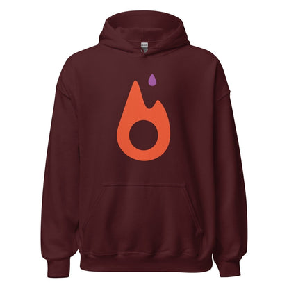 PyTorch Classic Icon Hoodie (unisex) - Maroon - AI Store