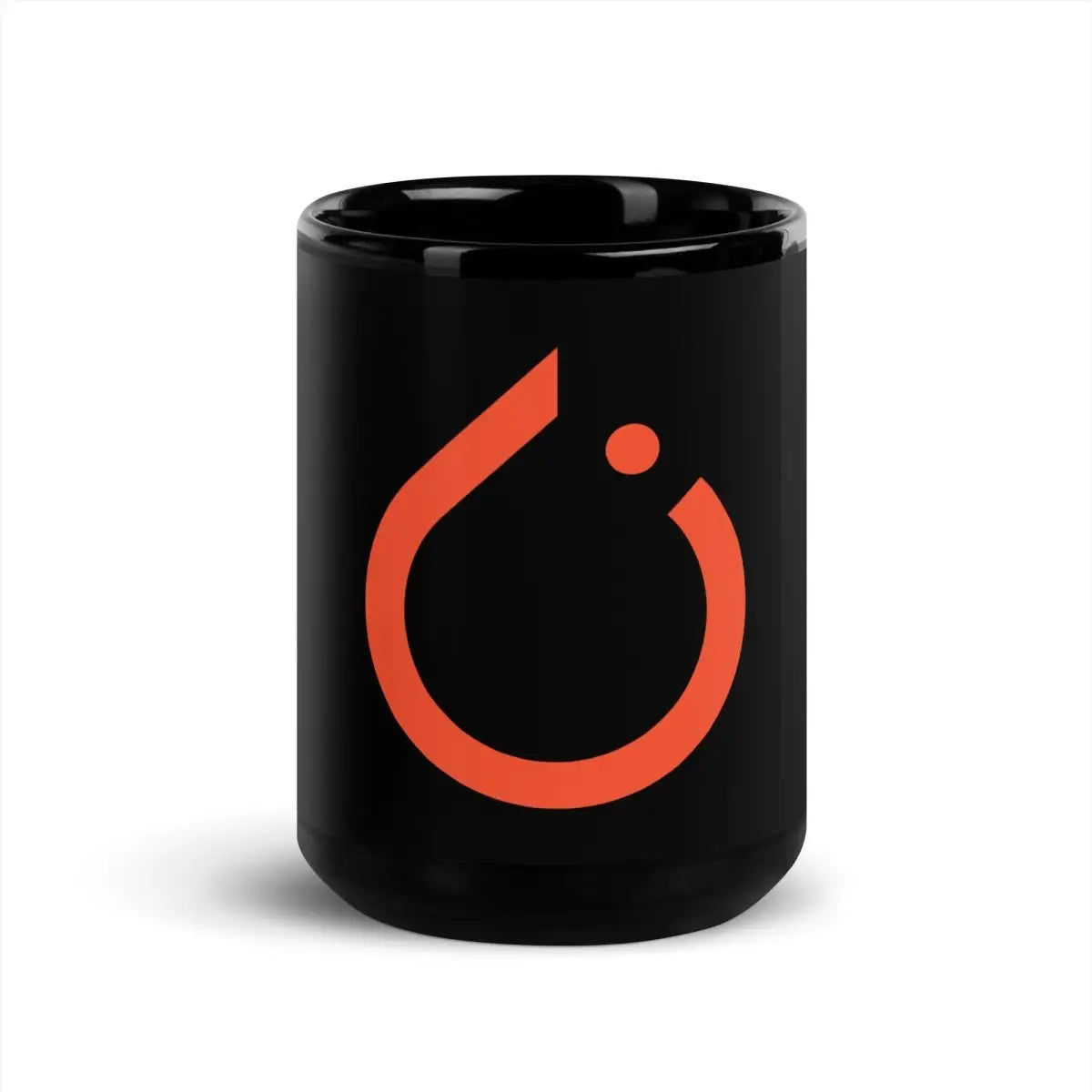 PyTorch Icon Black Glossy Mug - 15 oz