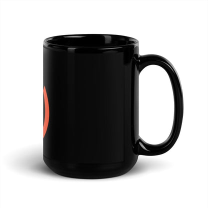 PyTorch Icon Black Glossy Mug - 15 oz - AI Store