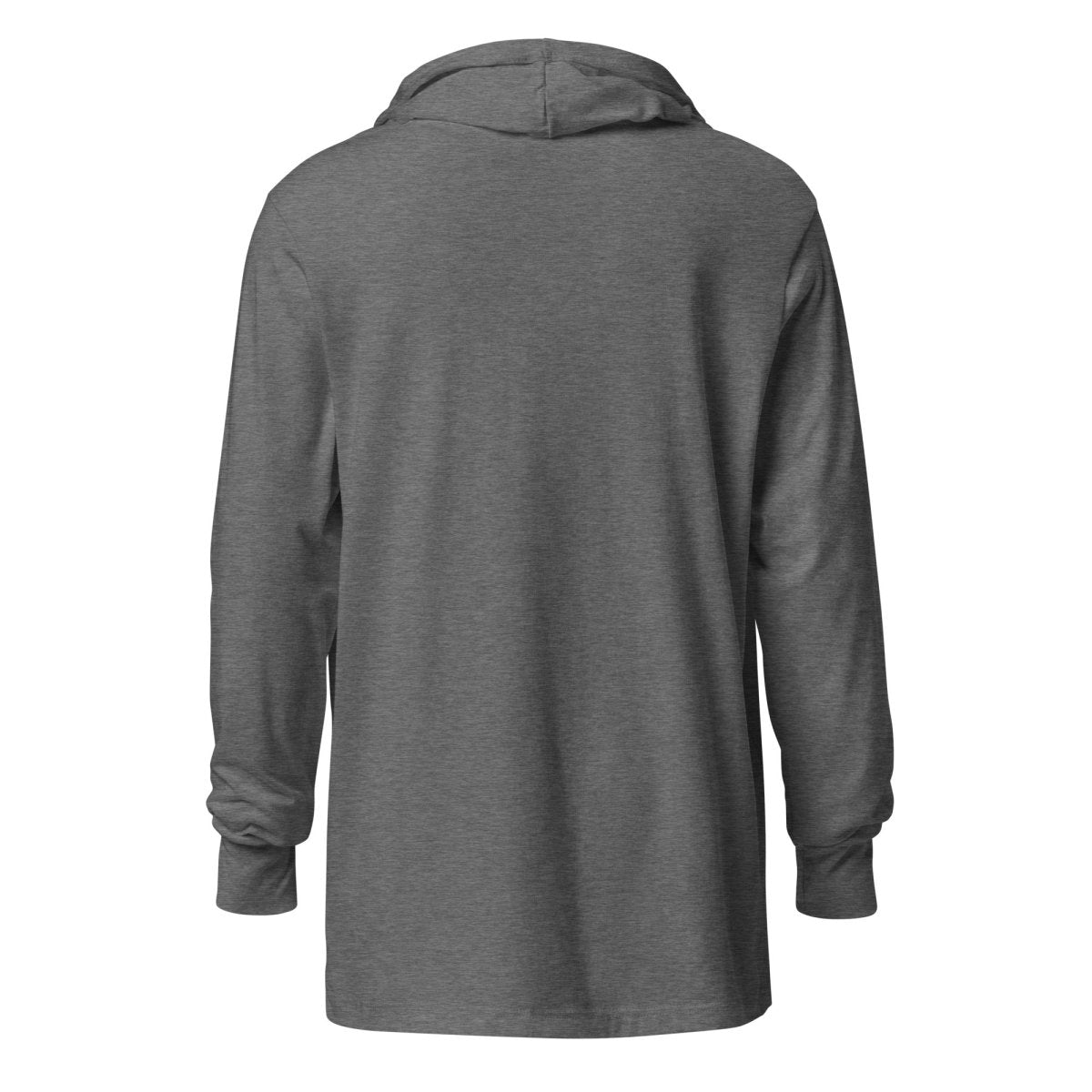 PyTorch Icon Embroidered Hooded Long Sleeve T - Shirt (unisex) - Grey Triblend - AI Store