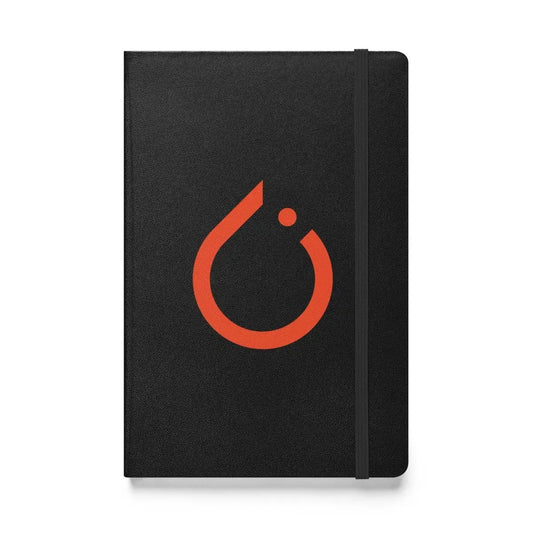 The Pytorch Icon Hardcover Bound Notebook Black.