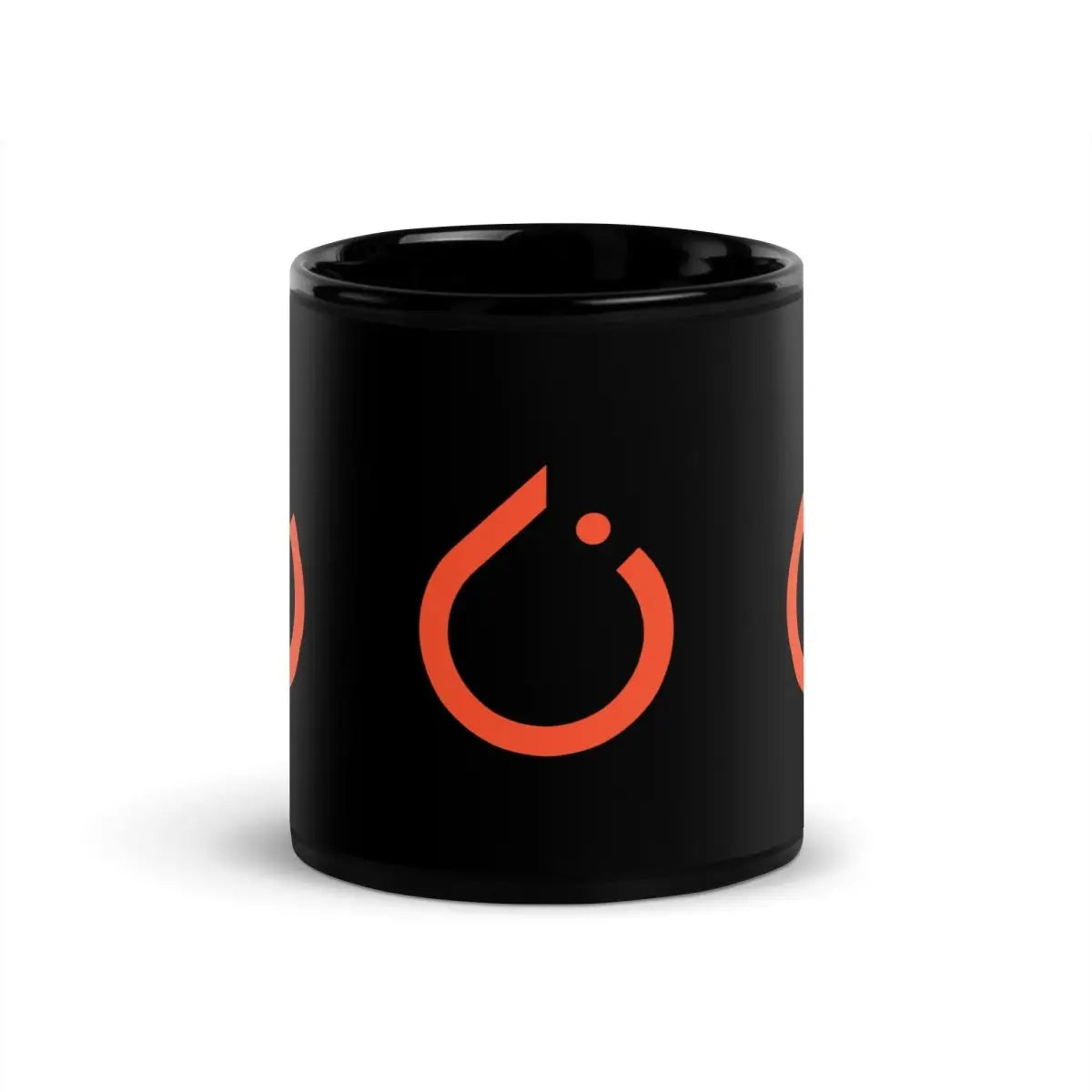 PyTorch Icons on Black Glossy Mug - 11 oz