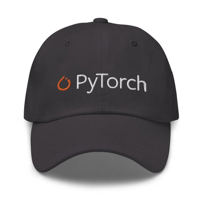 PyTorch Logo Embroidered Cap - Dark Grey - AI Store