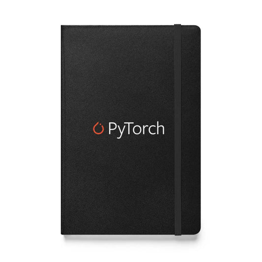 PyTorch Logo Hardcover Bound Notebook - Black