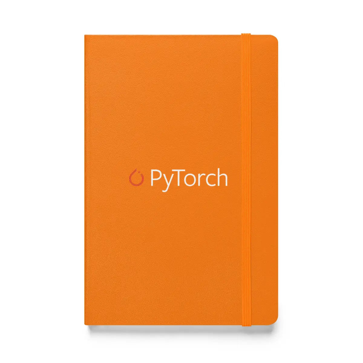 PyTorch Logo Hardcover Bound Notebook - Orange