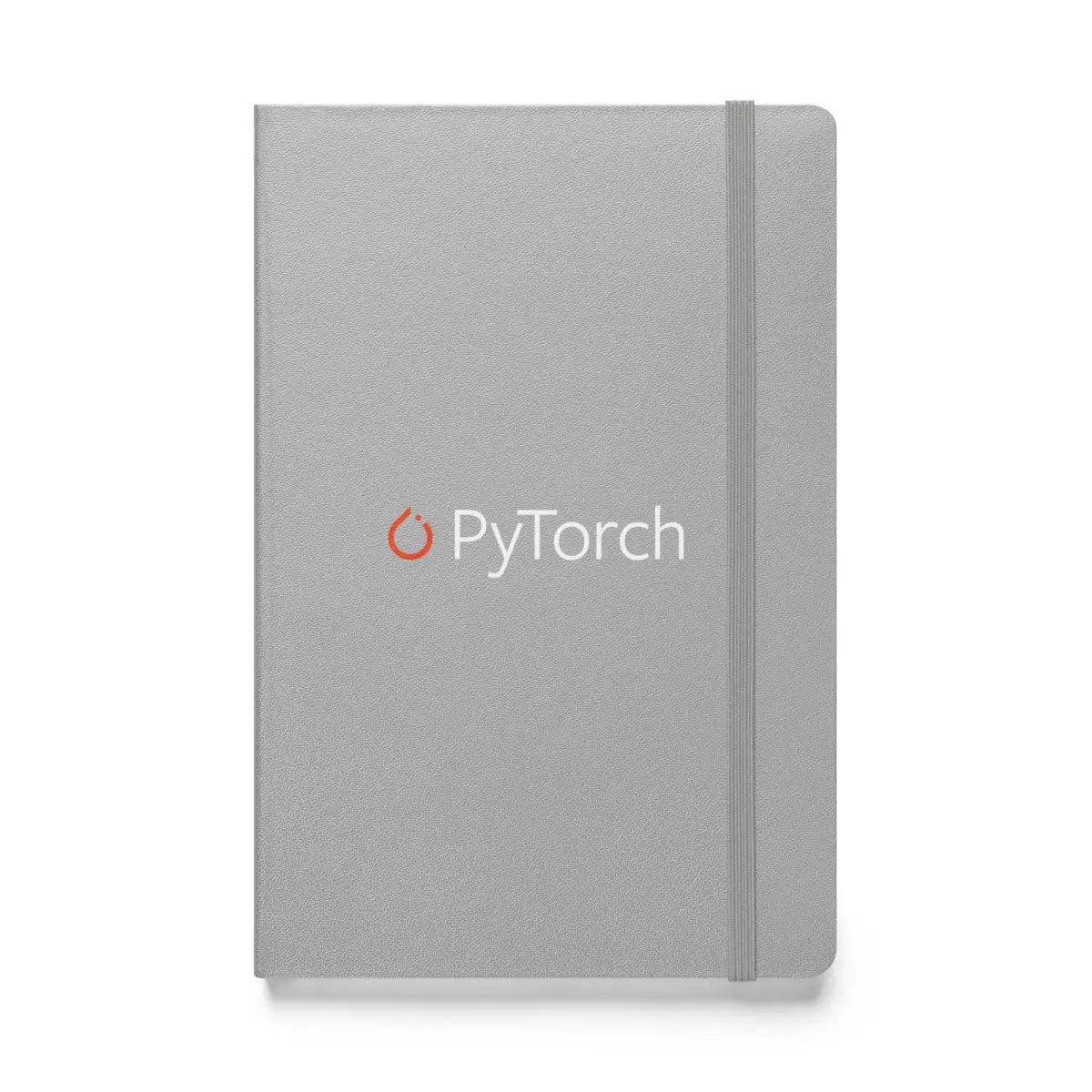 PyTorch Logo Hardcover Bound Notebook - Silver