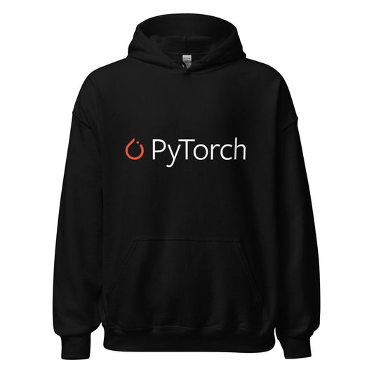 PyTorch Logo Hoodie (unisex) - Black - AI Store