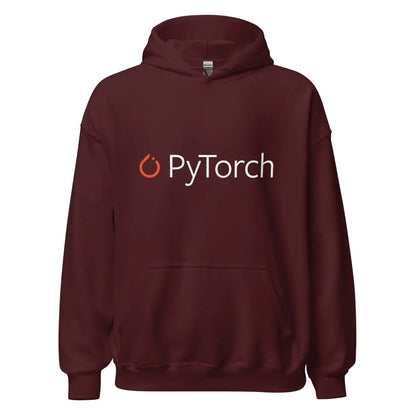 PyTorch Logo Hoodie (unisex) - Maroon / M