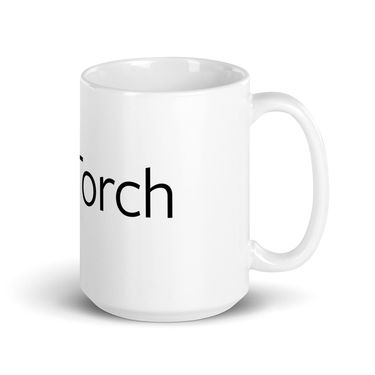 PyTorch Logo on White Glossy Mug - 15 oz - AI Store