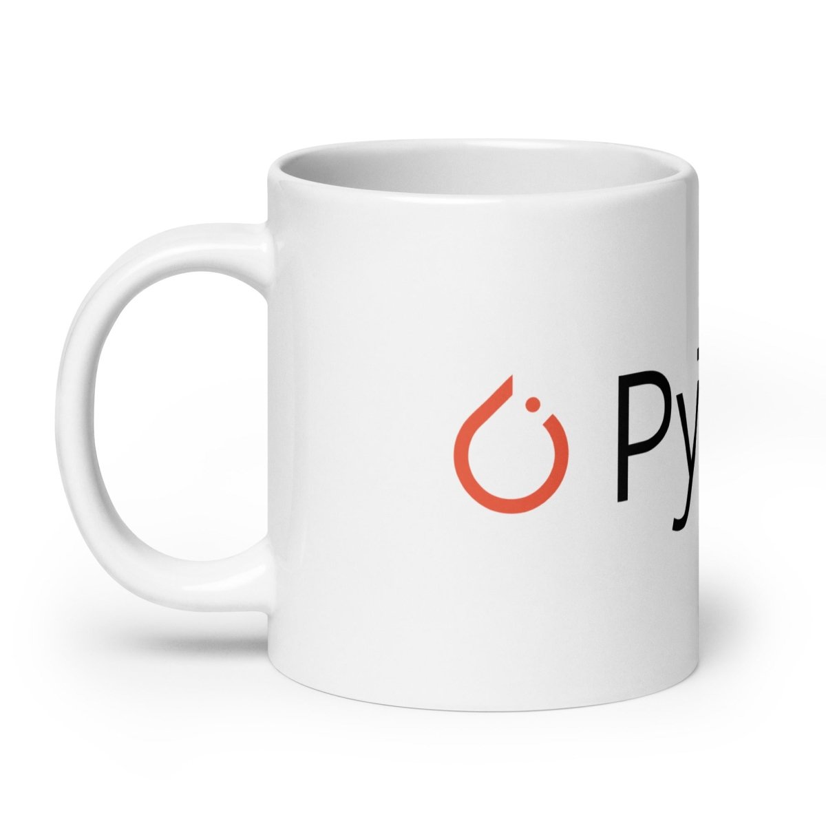 PyTorch Logo on White Glossy Mug - 20 oz - AI Store