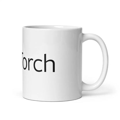 PyTorch Logo on White Glossy Mug