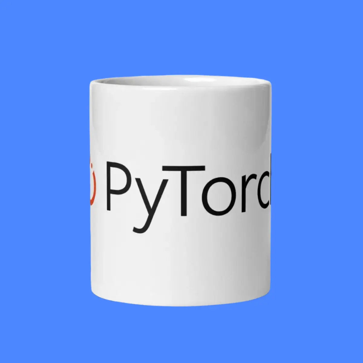 PyTorch Logo White Glossy Mug